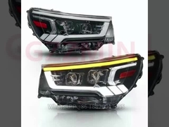 Zwarte LED-koplamp van kunststof voor auto's voor Toyota HILUX REVO ROCCO