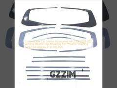 Aanpasbare autobuiten accessoires voor LC200 2008-2021 Venster Weatherstrip Moulding Trim Weather Stripping Perfect Fit Upgrade naar LC300 stijl