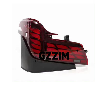 Zwart-rood ABS Plastic Car Led Tail Lights voor Alphard 2015-2022 Update tot 2024