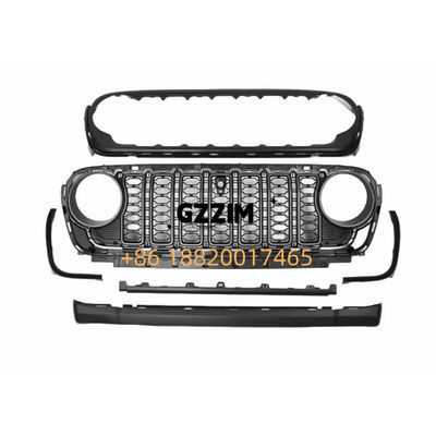 Hoogwaardige plastic voorgrill voor auto's Bumper grill gebruikt voor Jeep Wrangler 2024