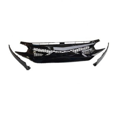 Fc450 Type Zwarte voorste bumper grille Voor Honda Civic X 2016+