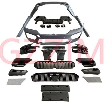 BMW 5 Series Upgrade naar M5 auto Body kit Voorste Achterste Bumper Grille Hood Fender Side Roek