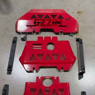 High Quality Off Road Aluminum Alloy Lower Skid Plate Front Bottom Guard Replacement Bumper Board Trim for Hilux Travo 2025